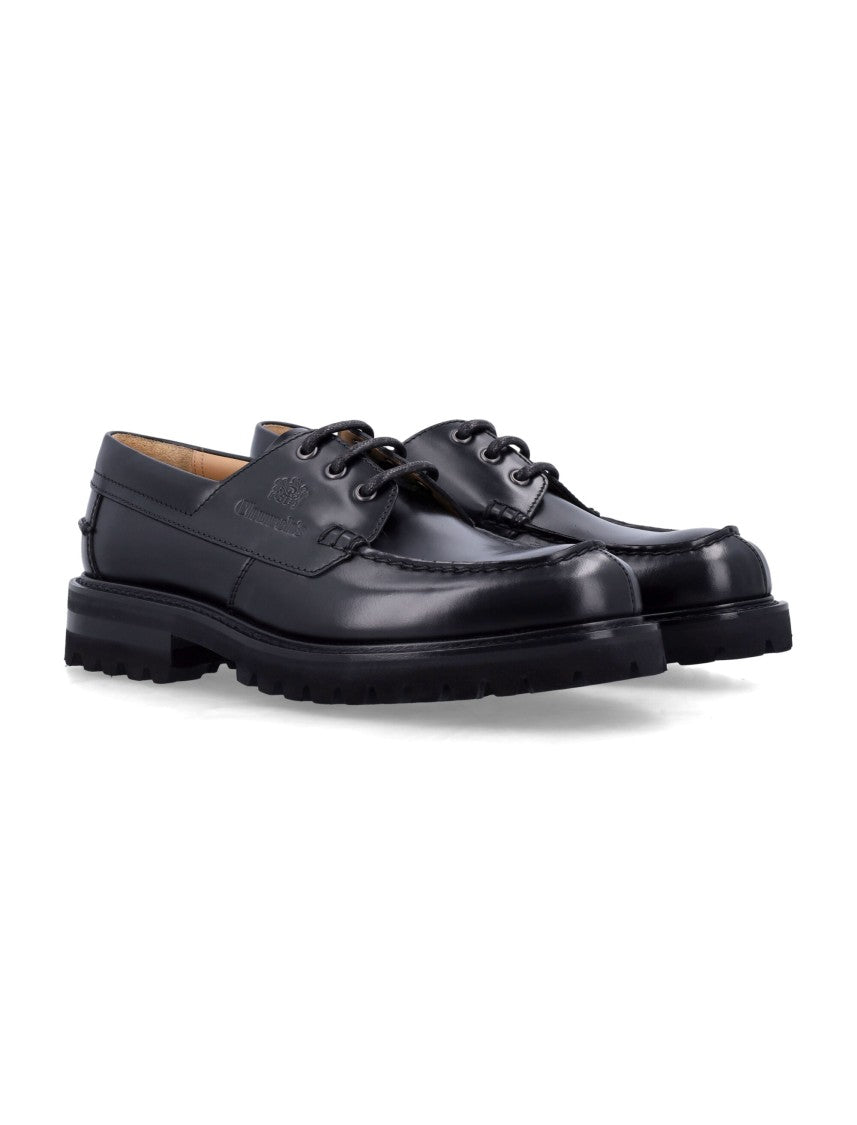 Church's Pickering Moc Toe Black Leather Shoes