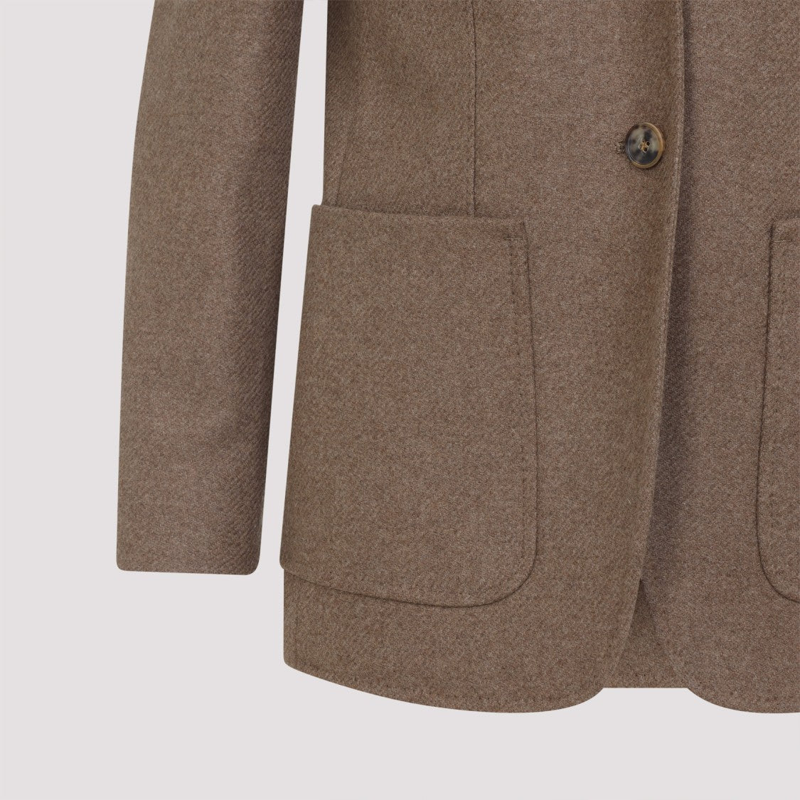 Max Mara Cacha Dark Brown Alpaca Caraffa Tailored Jacket