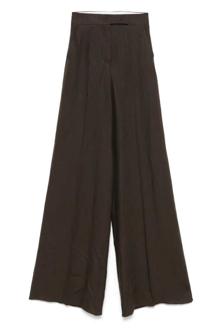 Max Mara Wide-Leg Pants With High Waist And Flowing Silhouette
