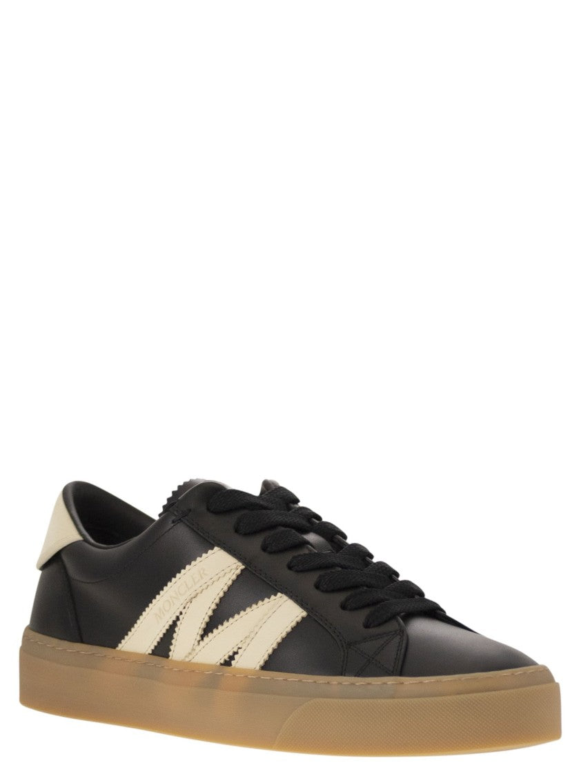 Moncler Monaco2 - Leather And Nubuck Sneakers.