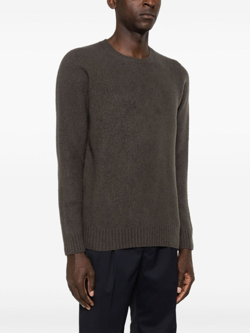 Drumohr Charcoal Grey Long Sleeve Crew Neck Sweater