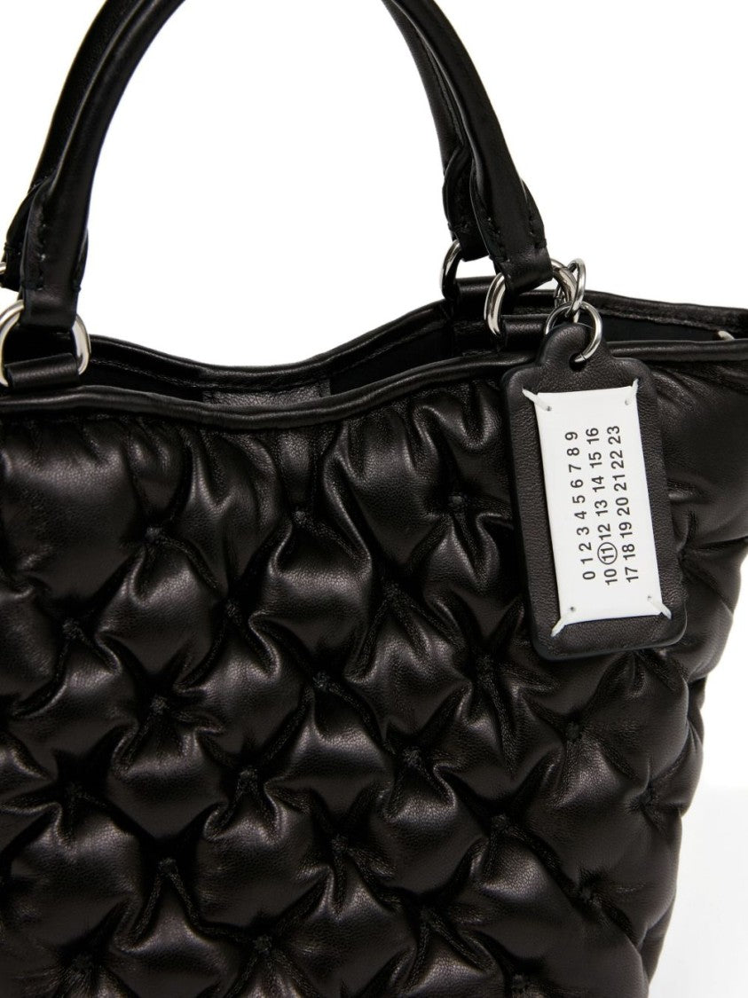 Maison Margiela Quilted Lambskin Handbag With Silver-Tone Hardware