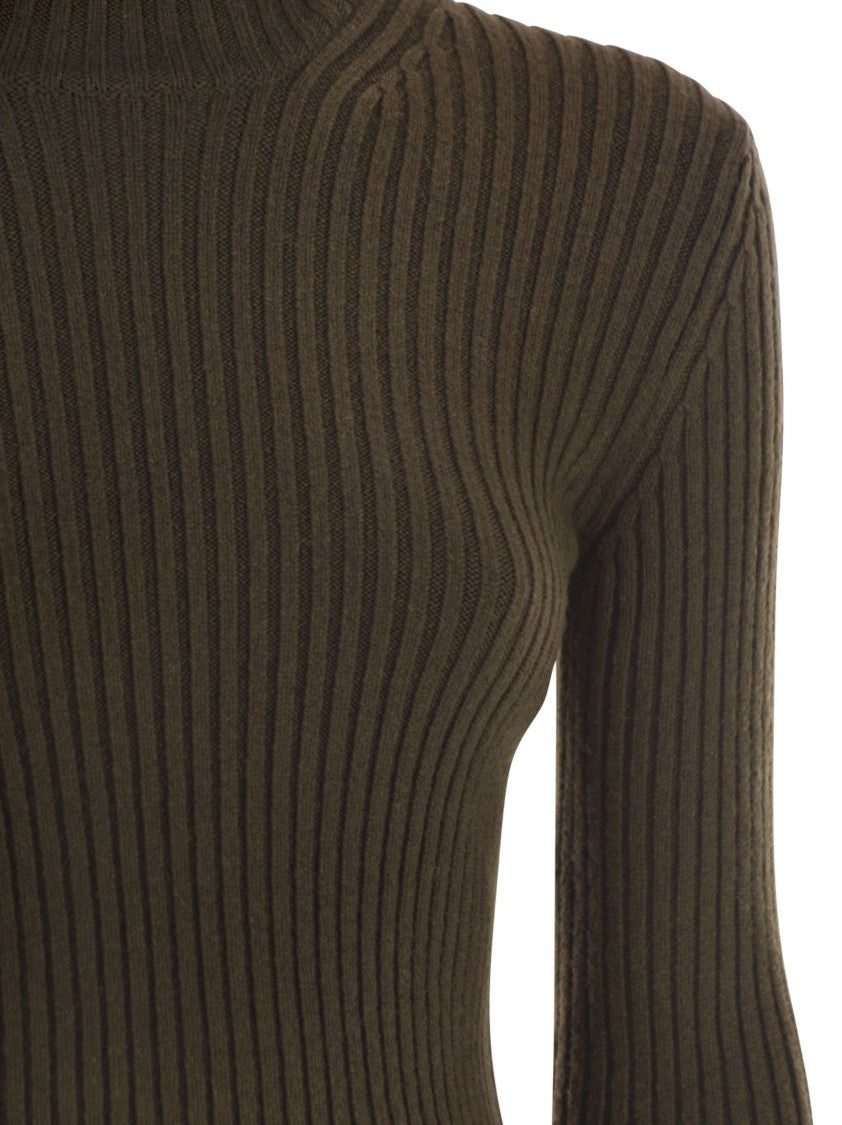 Max Mara Aral1234 - Ribbed Wool And Cashmere Turtleneck Jumper