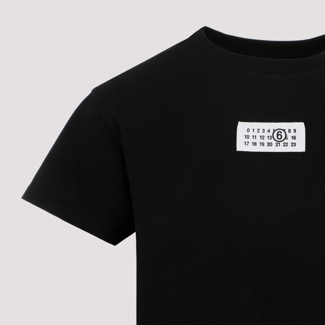 Mm6 By Maison Margiela Black Cotton T-Shirt