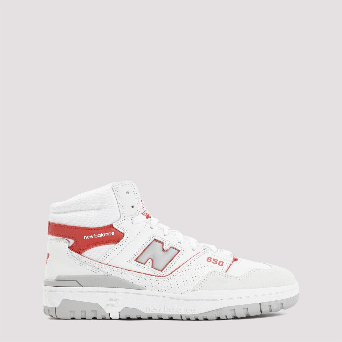 New Balance White Leather 650 Sneakers