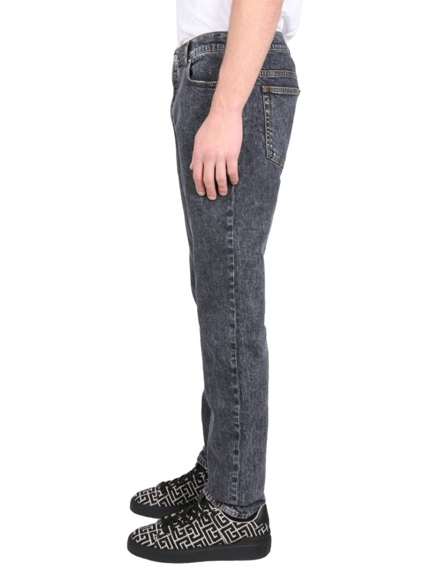 Balmain Tailored Grey Slim Fit Jeans