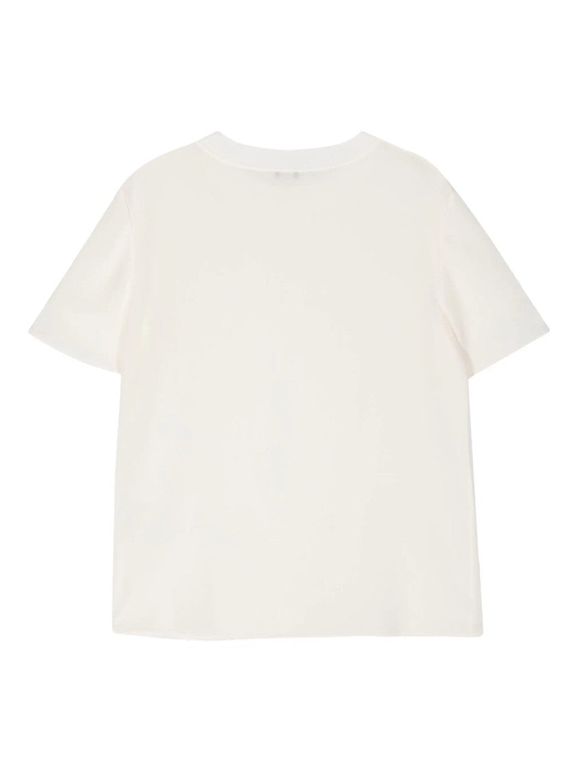 Joseph Short Sleeve Crepe De Soie Blouse