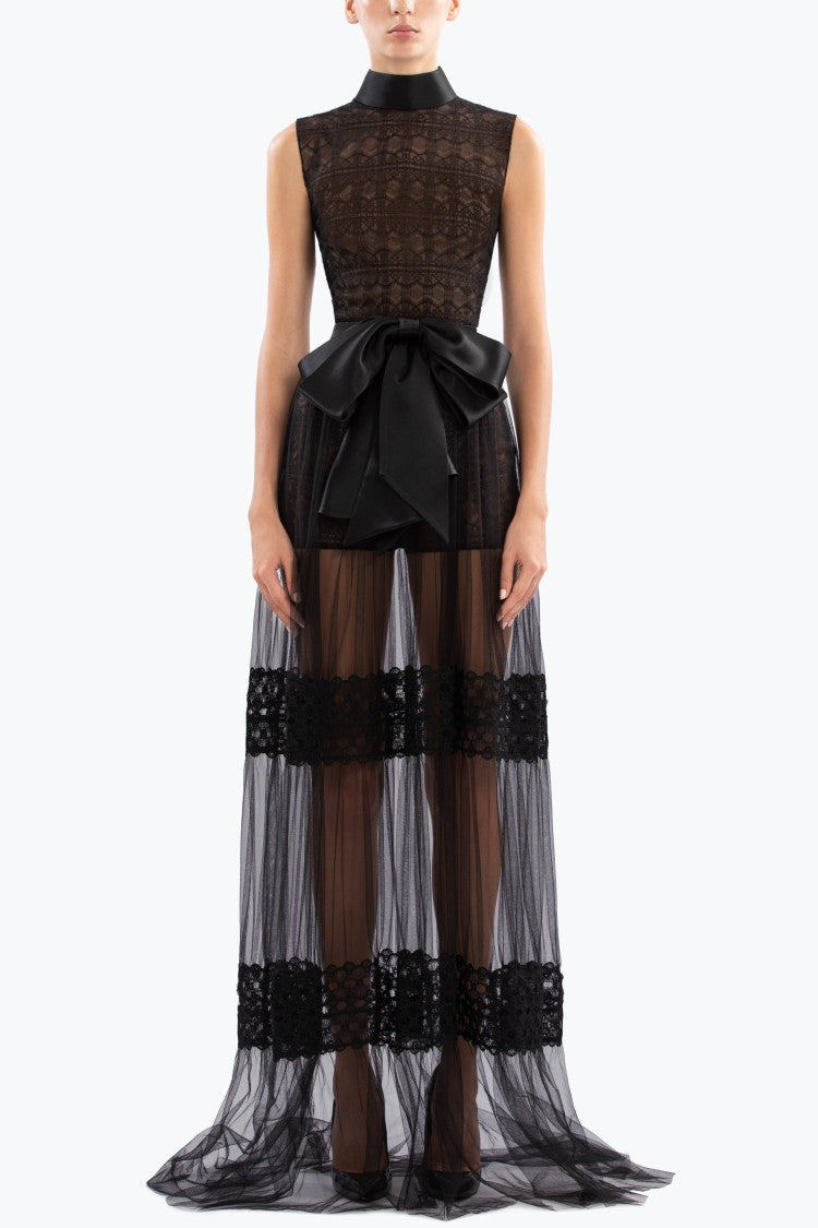 Saiid Kobeisy Lace Long Dress
