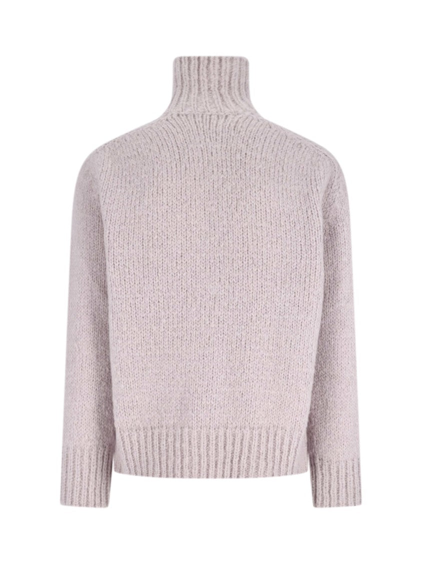 Jil Sander Zip Knit Sweater – Pink
