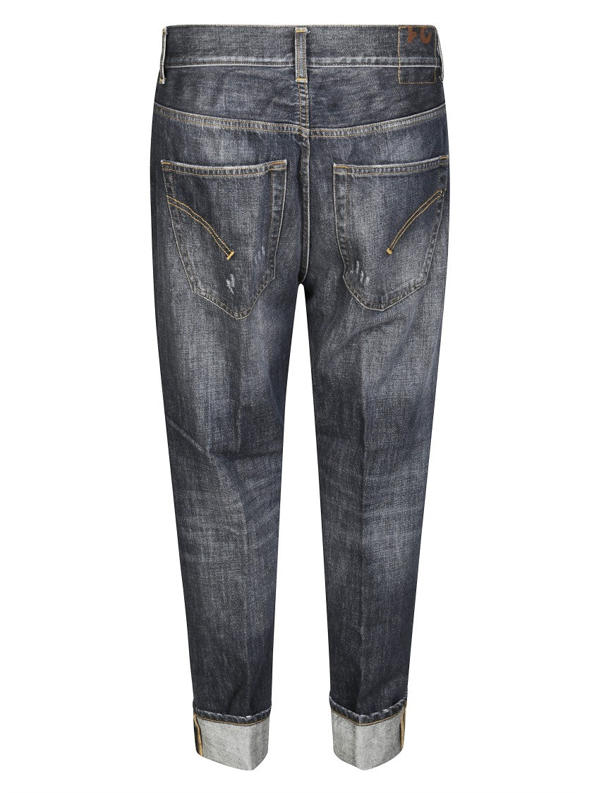 Dondup Tailored Black Straight Leg Pants
