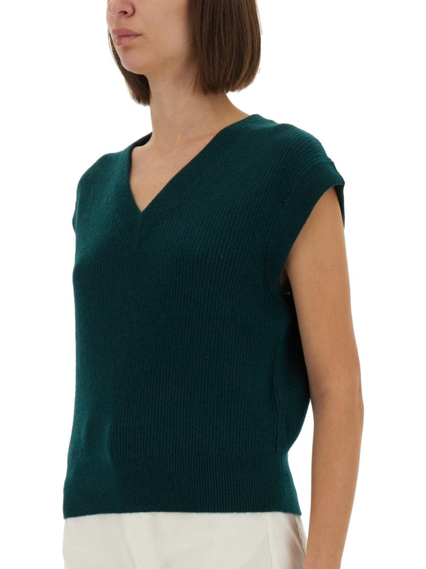 Guest In Residence Ribbed Knit Vest