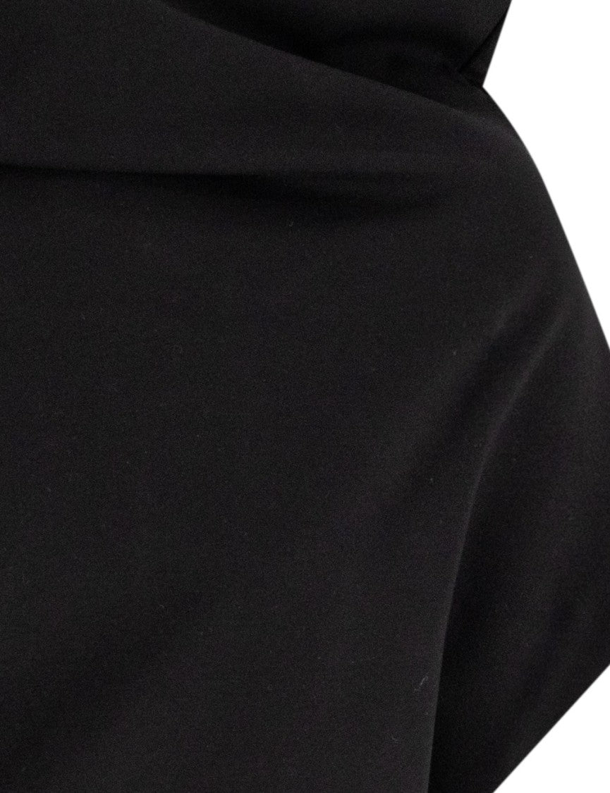 Fabiana Filippi Black Asymmetrical T-Shirt