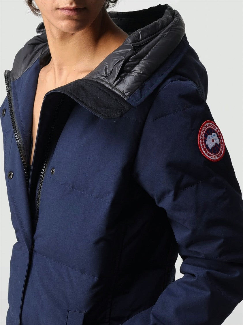 Canada Goose Quilted Longline Hooded Parka With Snap-Button Placket