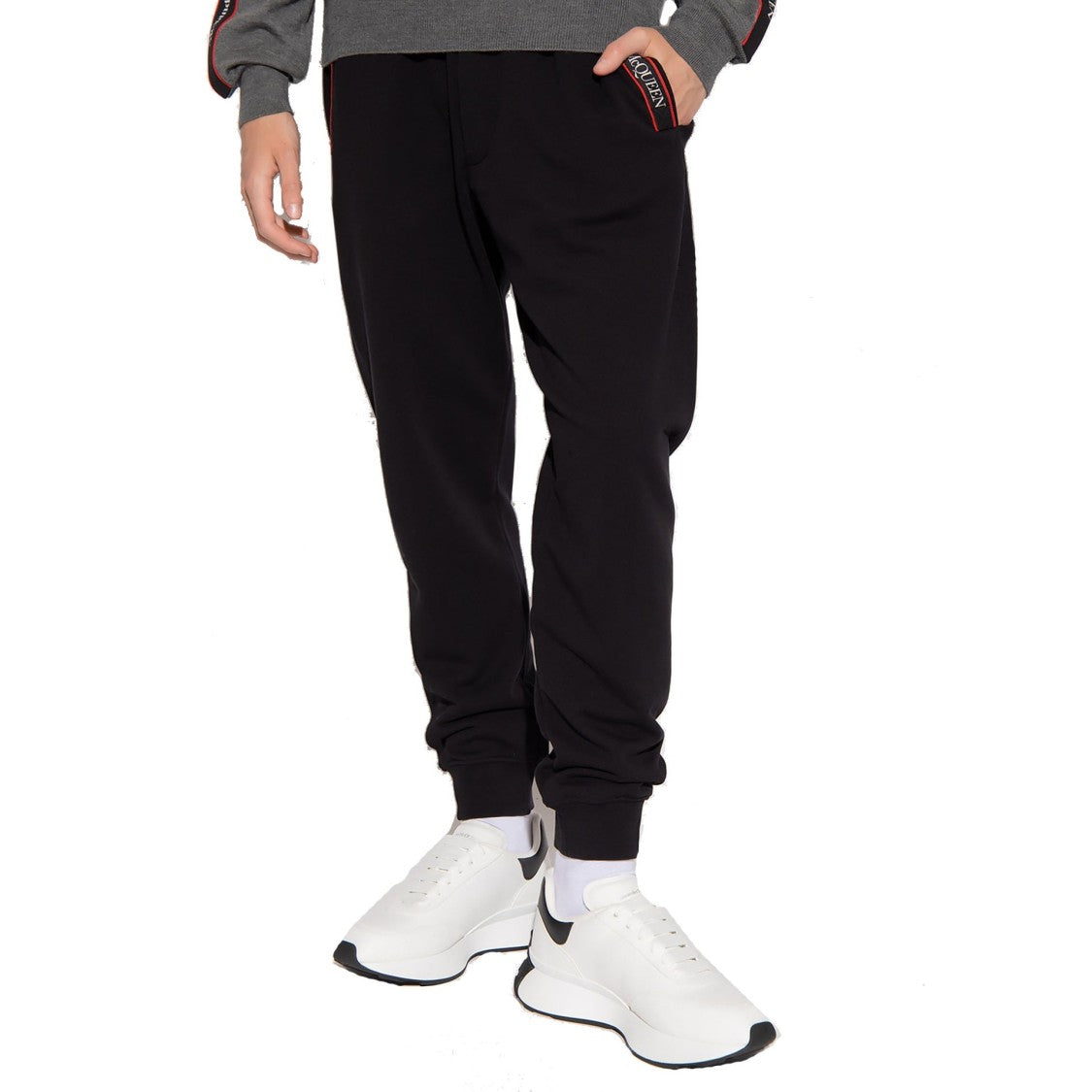 Alexander Mcqueen Black Cotton Sweatpants