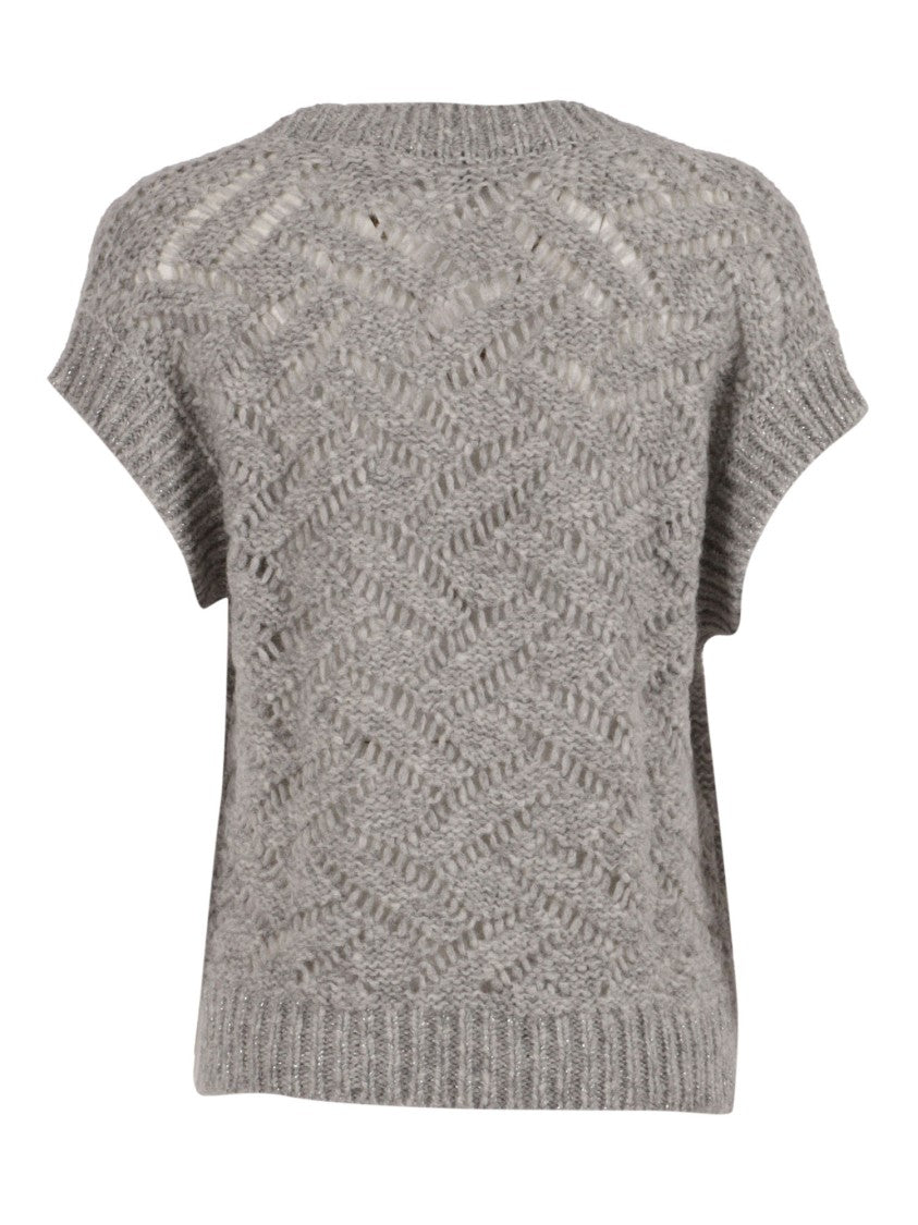 Peserico Textured Knit Sweater With Boxy Silhouette
