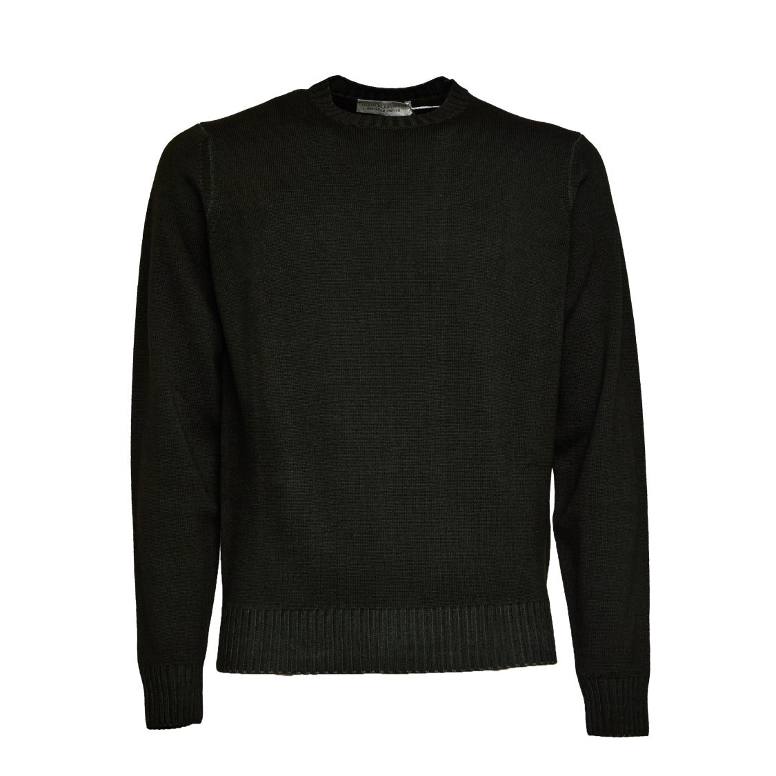 Filippo De Laurentiis Merino Wool Crewneck Sweater With Ribbed Detailing