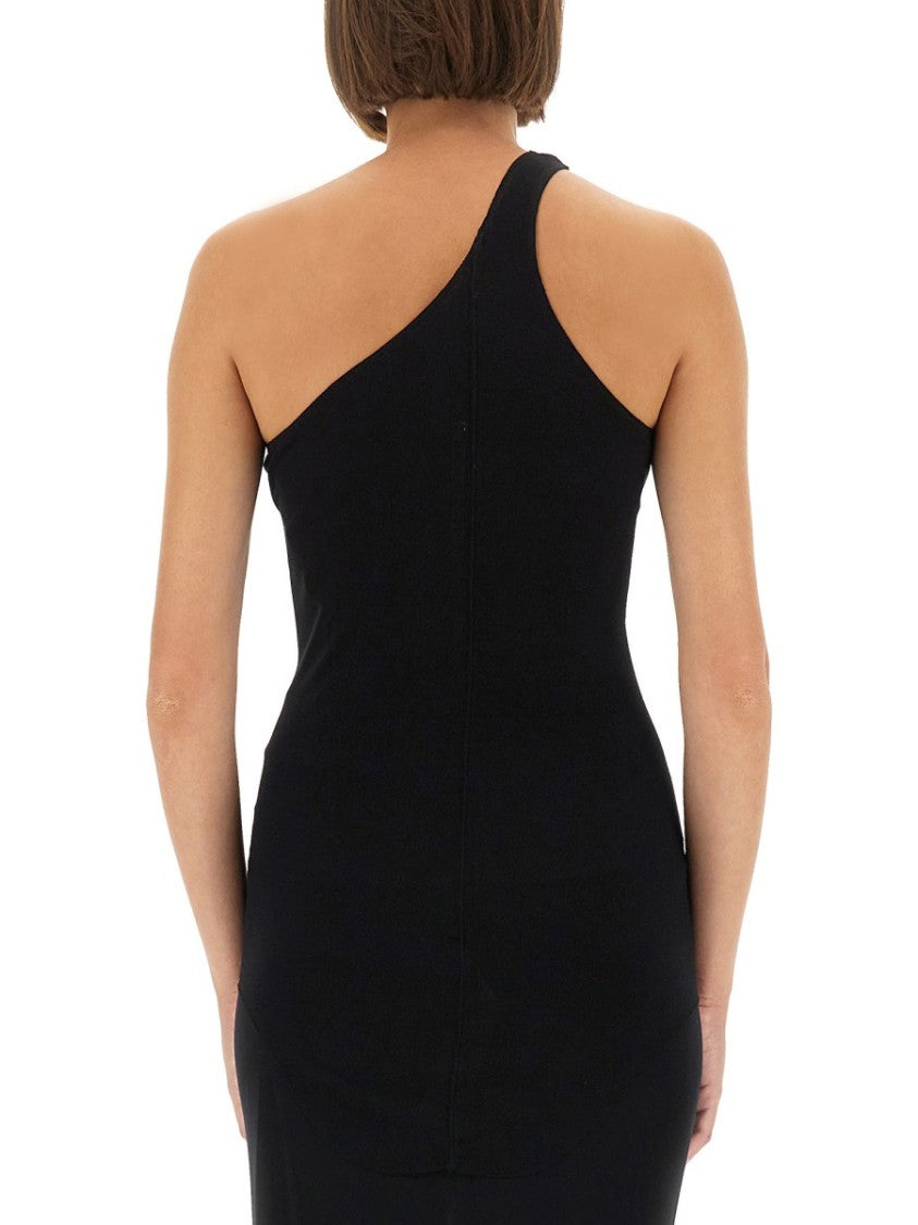 Rick Owens X Lilies One-Shoulder Ruched Maxi Dress