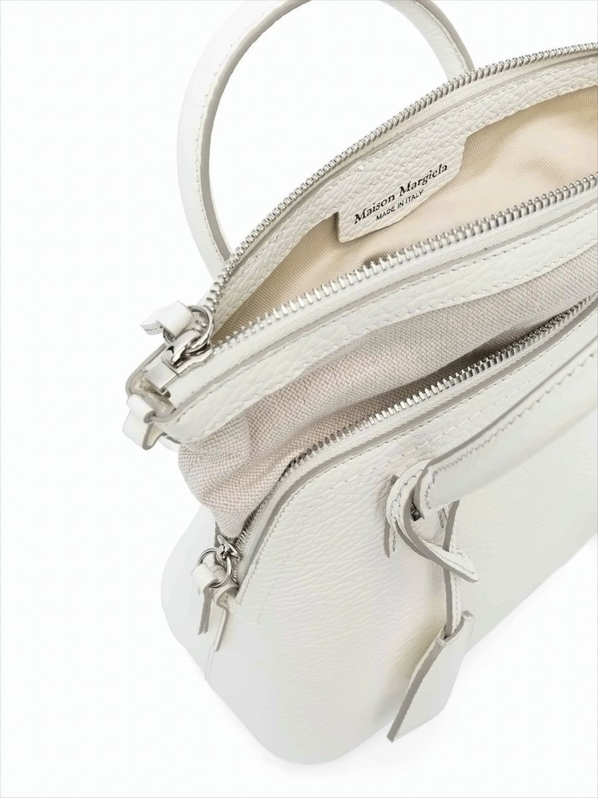 Maison Margiela Textured Calf Leather Structured Mini Handbag