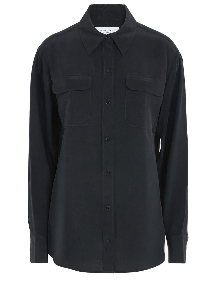 Equipment Silk Shirt With Classic Collar