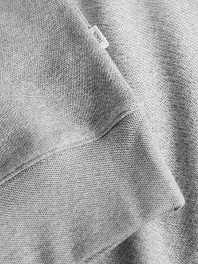 Norse Projects Organic Cotton Knitted Sweater In Classic Grey