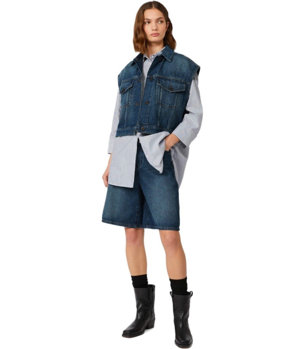 Max Mara Donnola Blue Bermuda Shorts