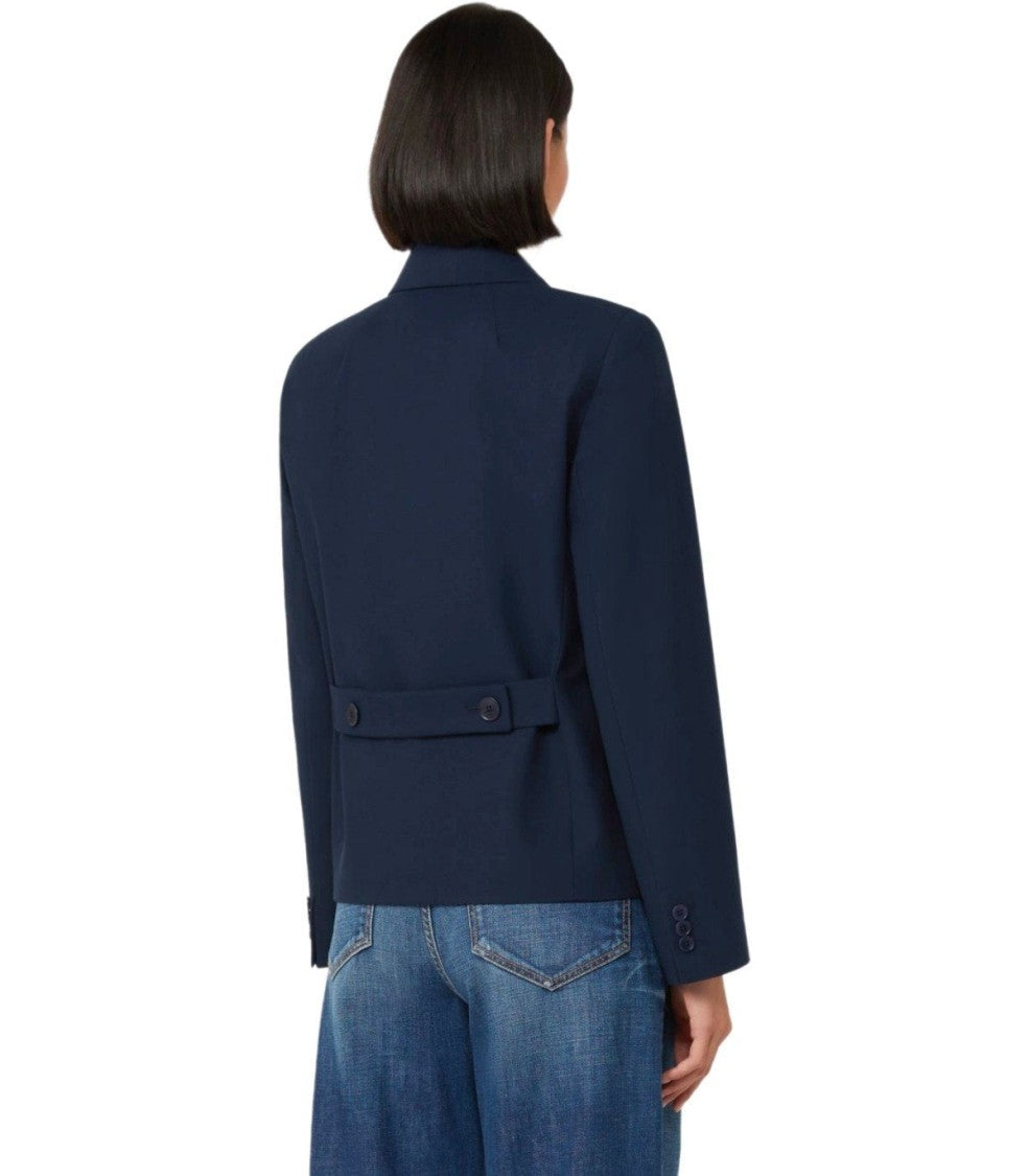 Max Mara Tappeto Blue Double-Breasted Blazer