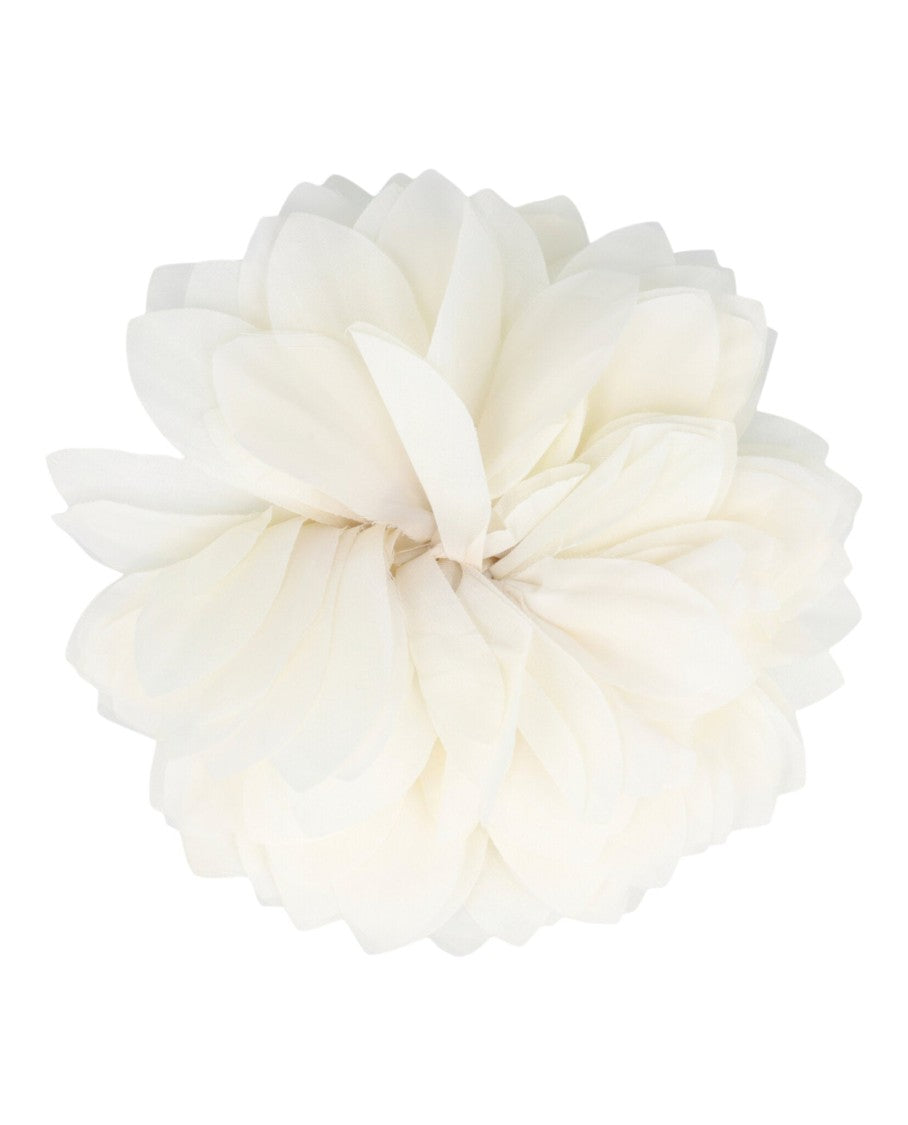 Gucci Layered Flower Silk Brooch With Signature Emblem
