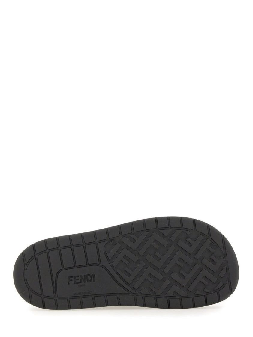 Fendi Black Slide Sandals
