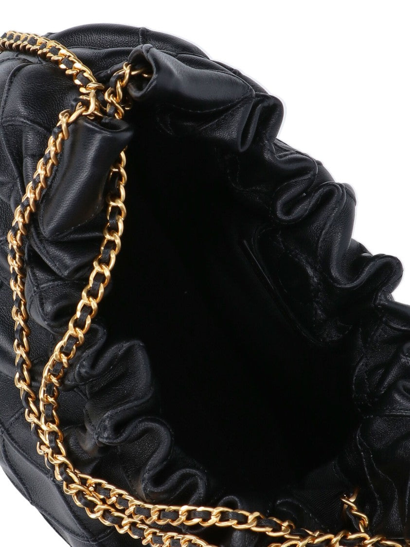 Tory Burch Structured Black Handbag With Clean Lines