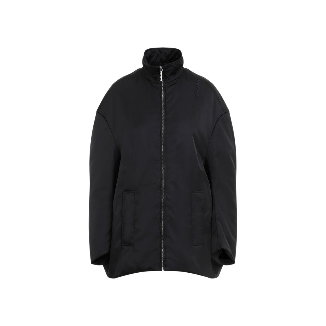 Marni Oversized Black Jacket With High Collar
