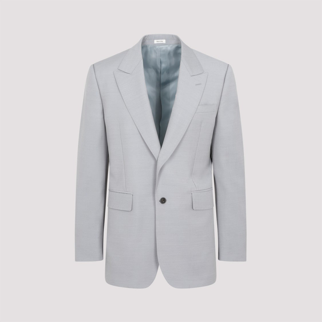Alexander Mcqueen Grey Wool And Mohair Jacket