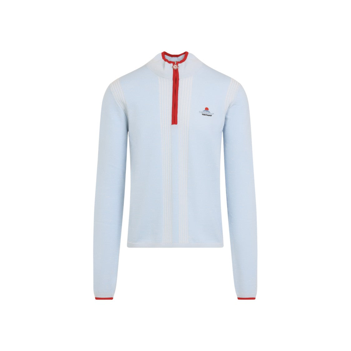 Casablanca Stand-Up Collar Pullover With Zip