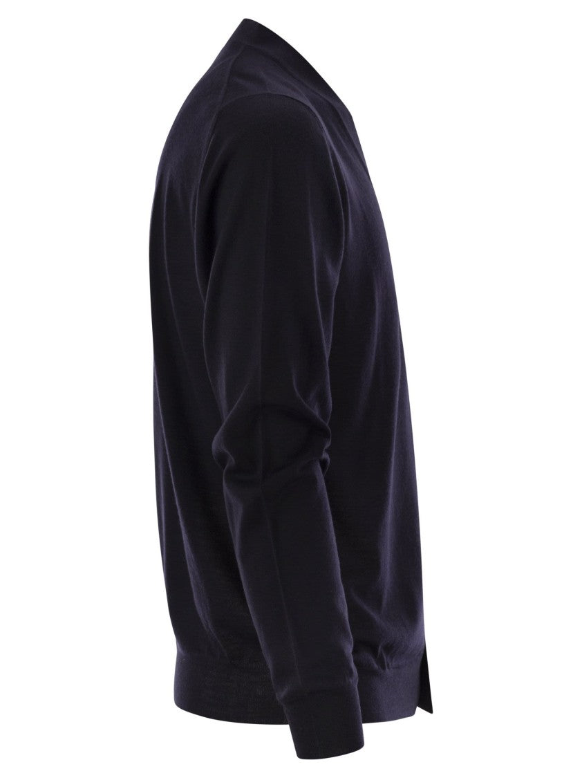 Fedeli Lightweight Virgin Wool Cardigan
