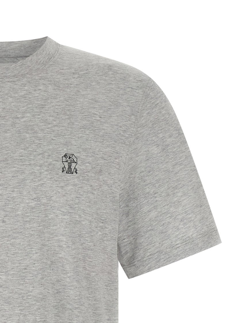 Brunello Cucinelli Logo Print T-Shirt