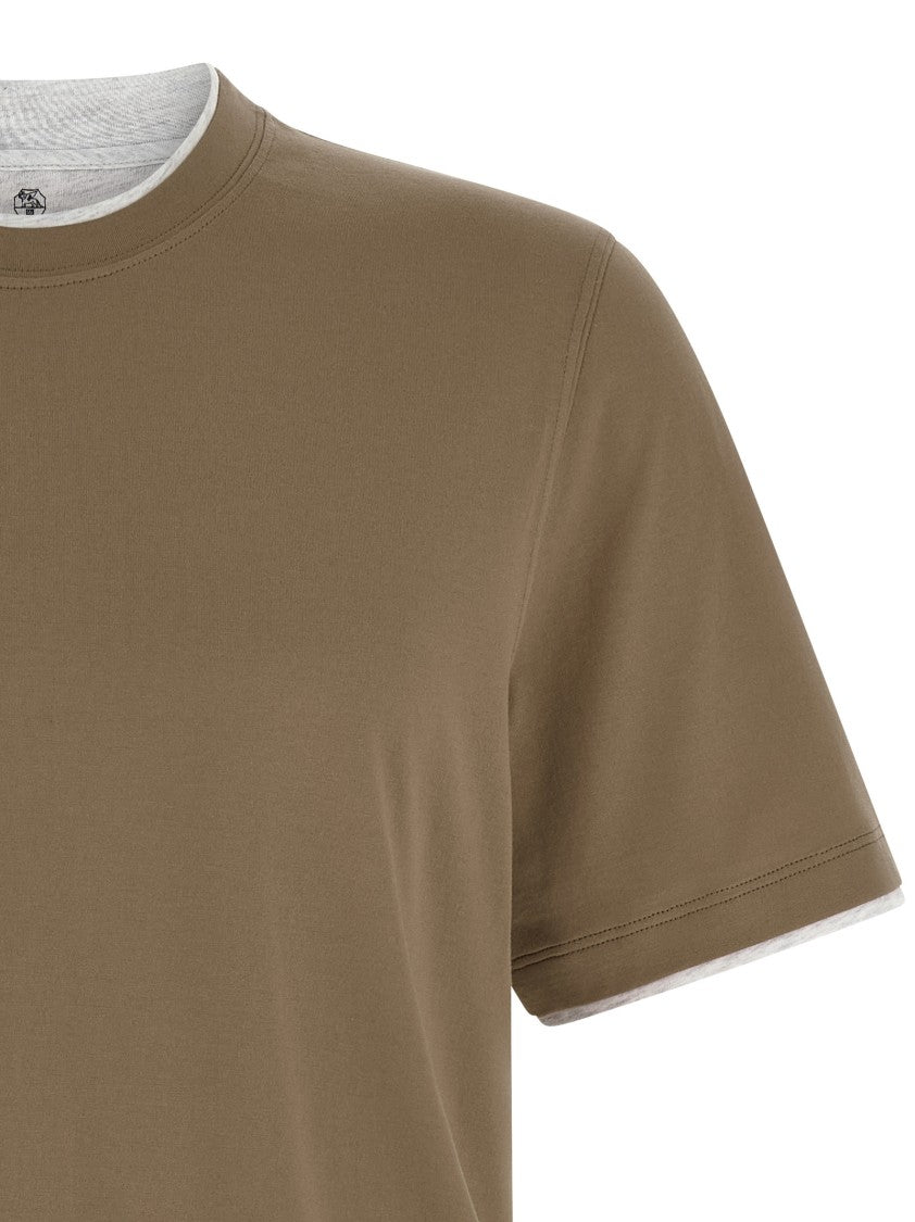 Brunello Cucinelli Double Layer T-Shirt