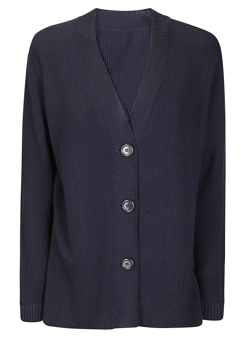 Archiviob Classic Button-Down Cardigan With Ribbed Cuffs And Hem