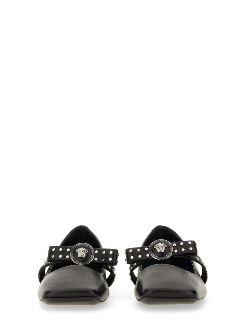 Versace Ballerina "Gianni" Ribbon With Studs
