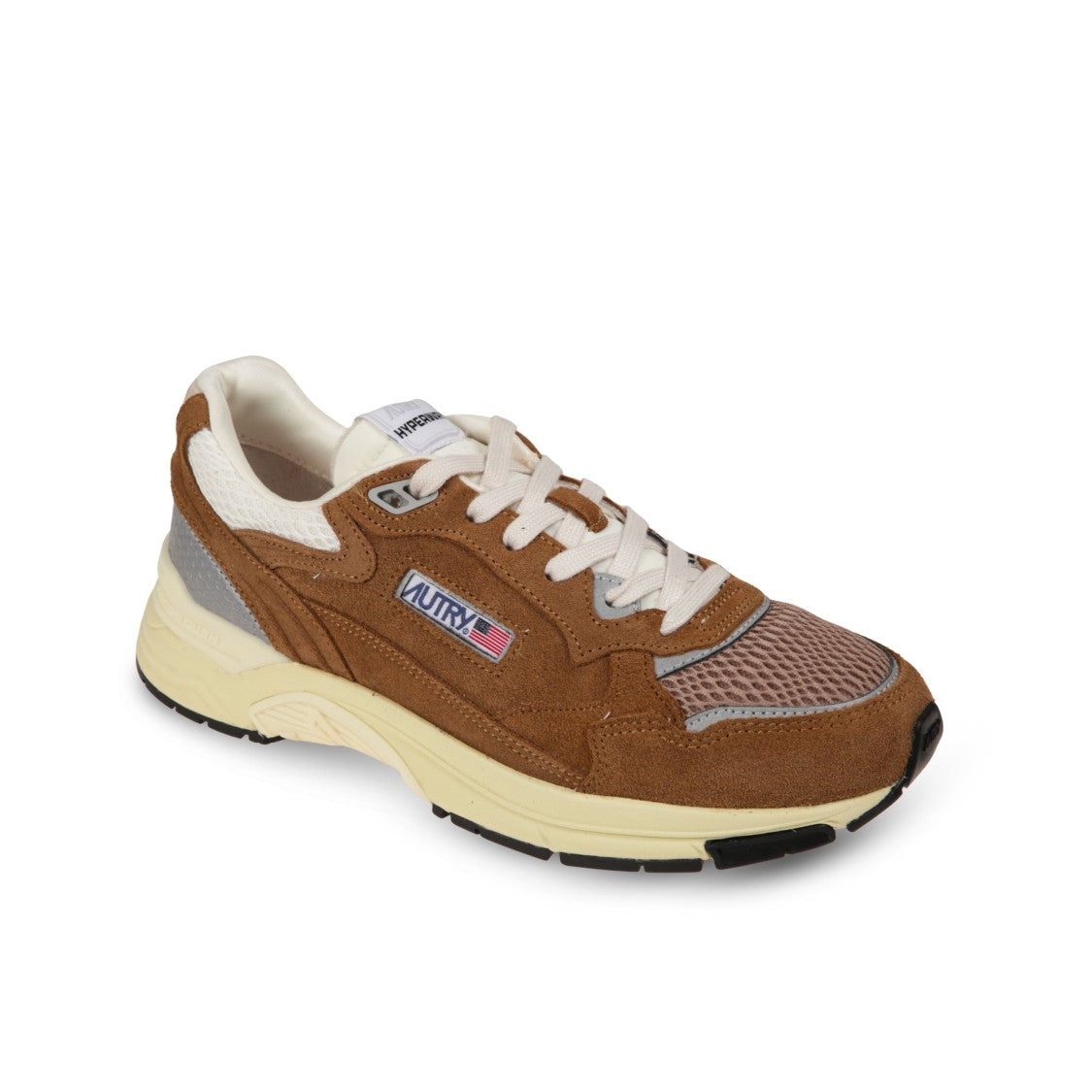 Autry Autry Hyperway Suede And Mesh Sneakers