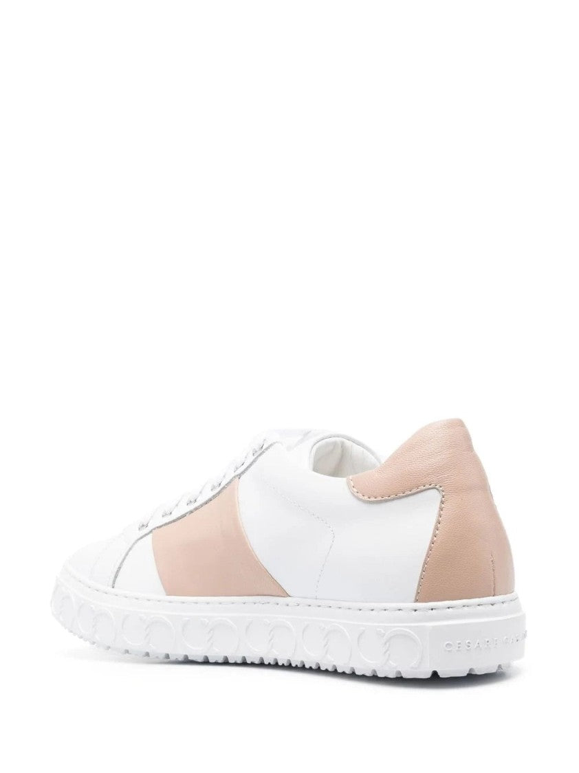 Casadei Brown Leather Sneakers