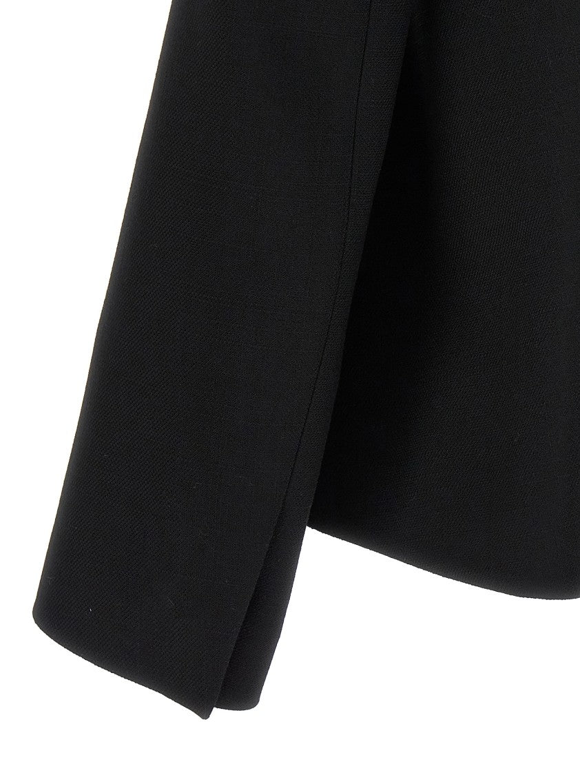 Fendi Fitted Double-Breasted Wool Blazer With Peak Lapels