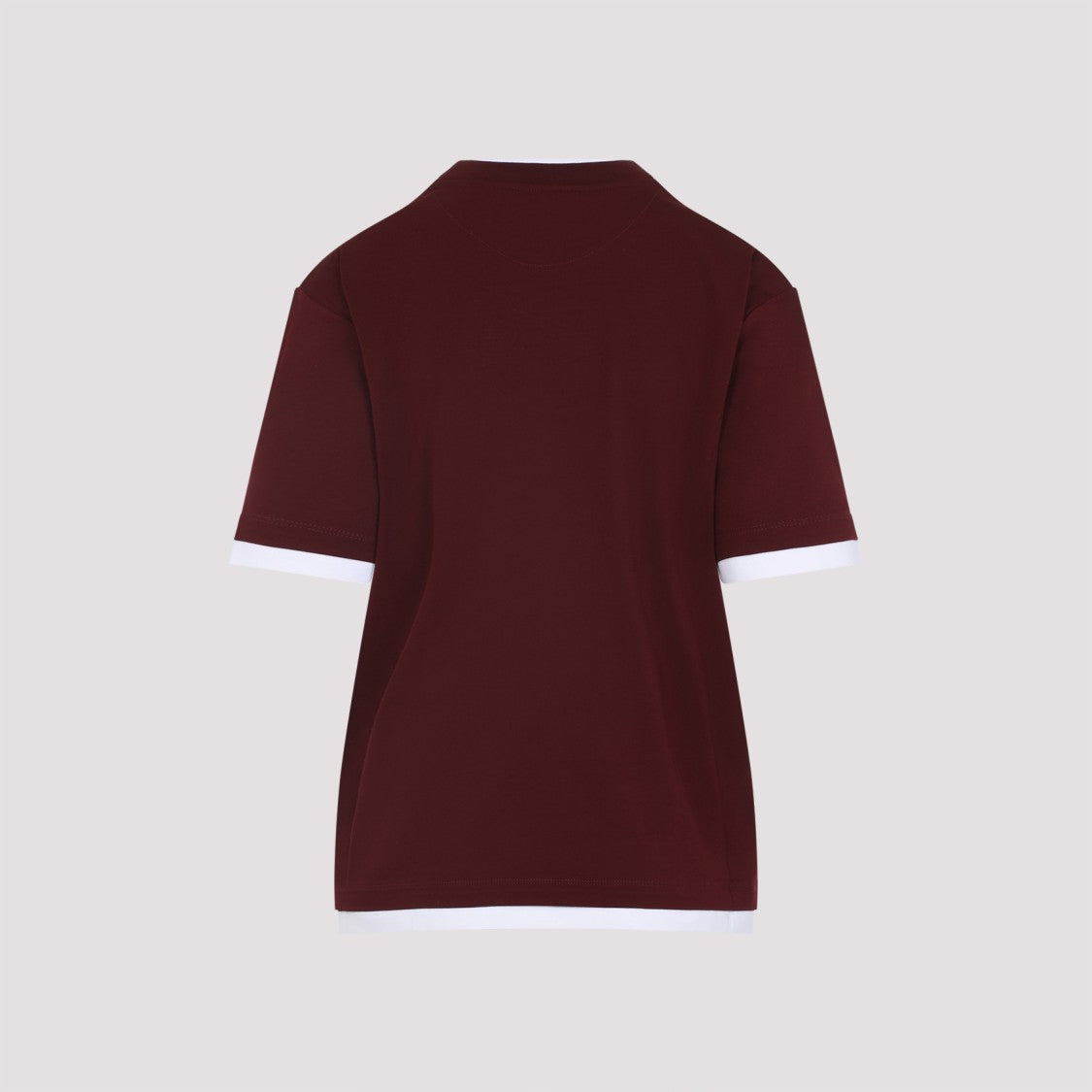 Prada Layered Design Top With Contrasting Cuffs