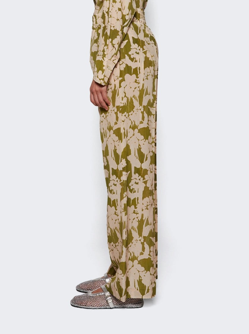 Victoria Beckham Pyjama Trouser Parakeet And Blush