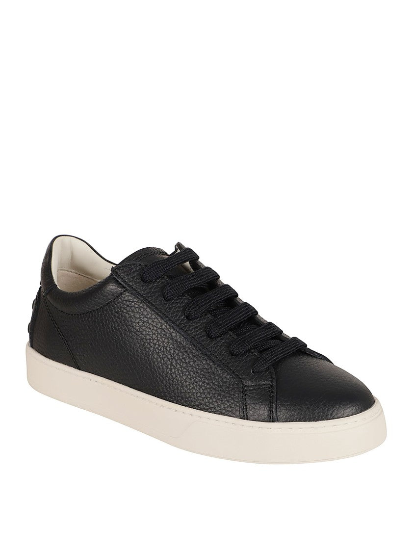 Tod's Calfskin Sneakers With Embossed Pebbles