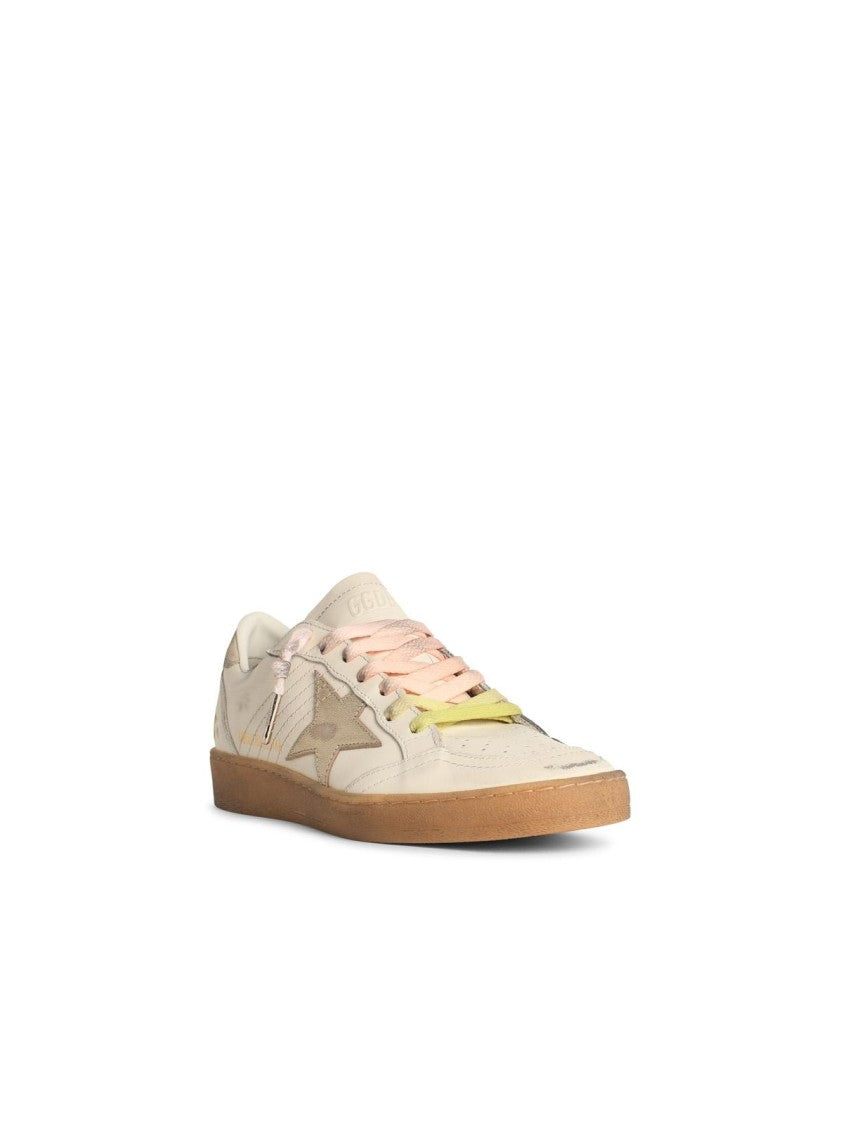 Golden Goose 'Ball-Star' White Leather Sneakers