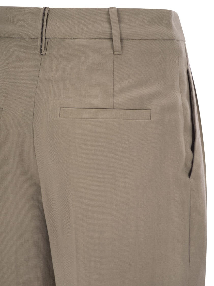 Brunello Cucinelli Slouchy Trousers In Viscose