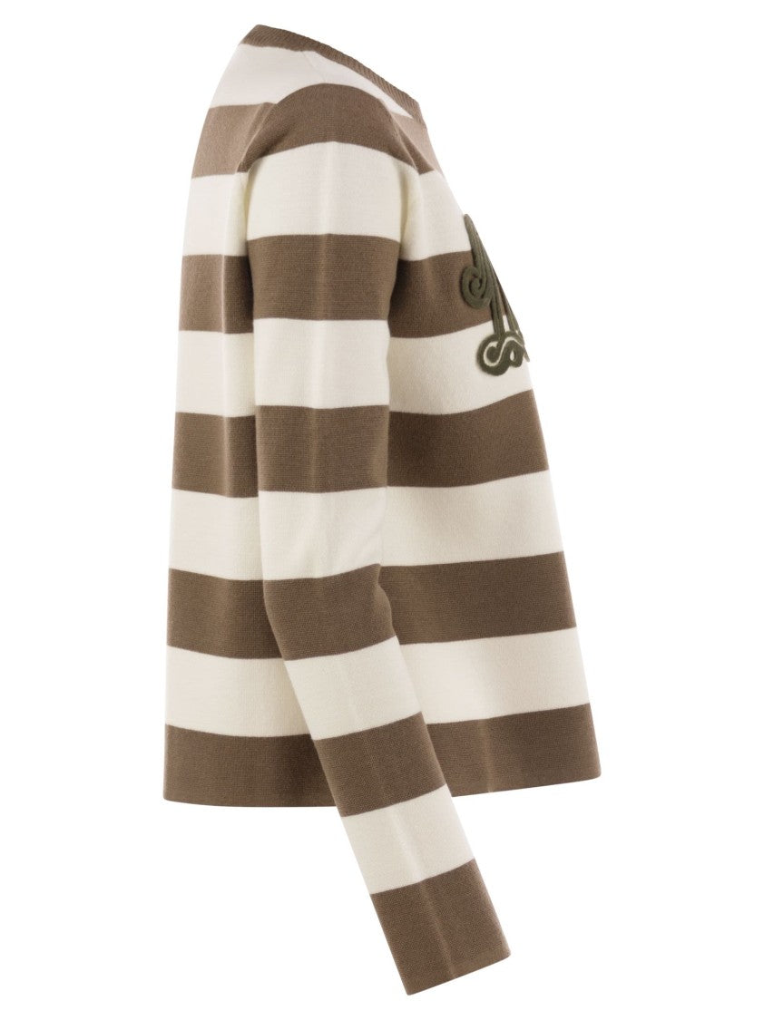 Max Mara Viterbo - Wool Sweater With Embroidery