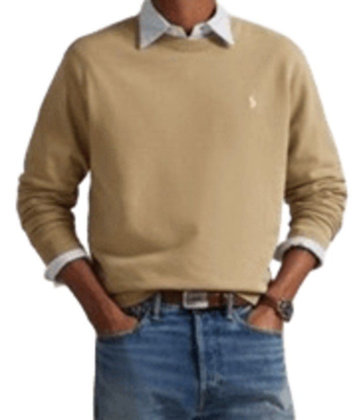 Polo Ralph Lauren Khaki Loopback Sweatshirt With Vintage Appeal