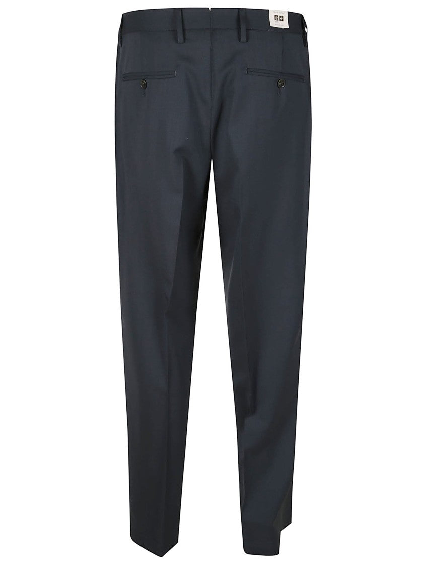Briglia Tailored Black Trousers With Pleated Detailing