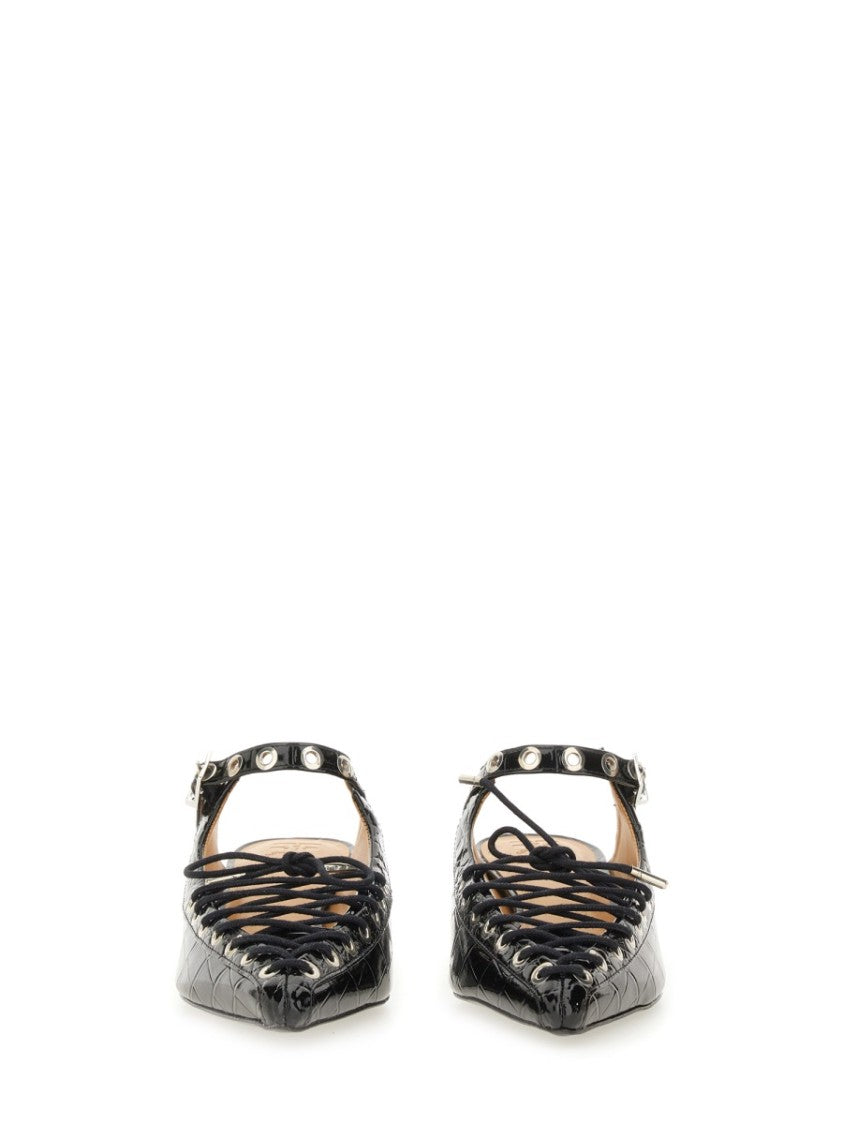 Ganni Pointed Toe Mules