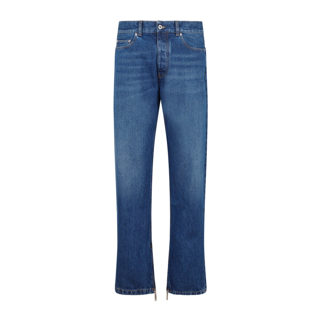Off-White Skate Medium Blue Cotton Jeans